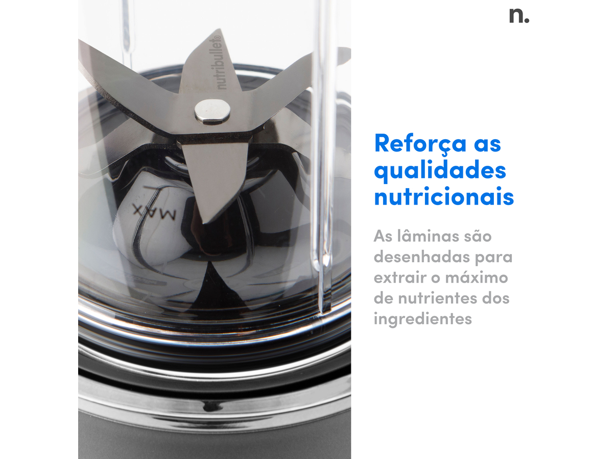 LIQUIDIFICADORA NUTRIBULLET NB1206DGCC 1200W 946ML CINZENTO