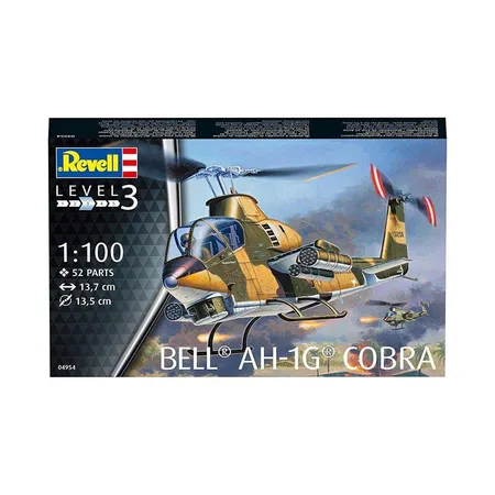 Revell Modellbausatz Hubschrauer Bell AH-1G Cobra, Maßstab 1:100