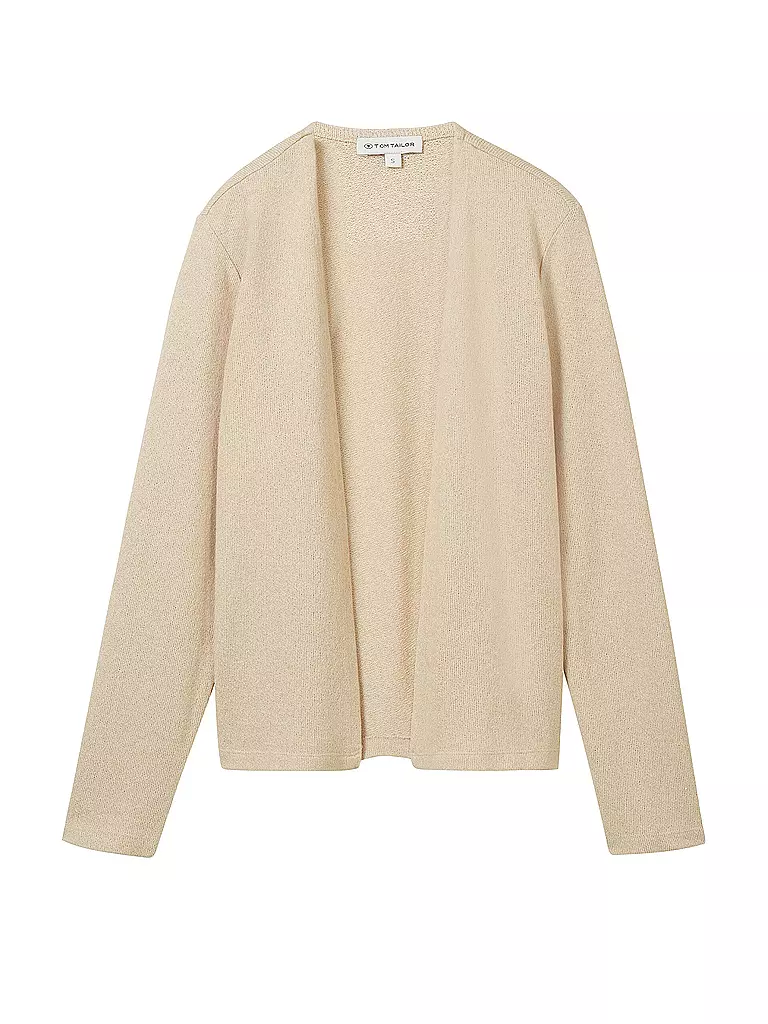 TOM TAILOR Strickjacke beige