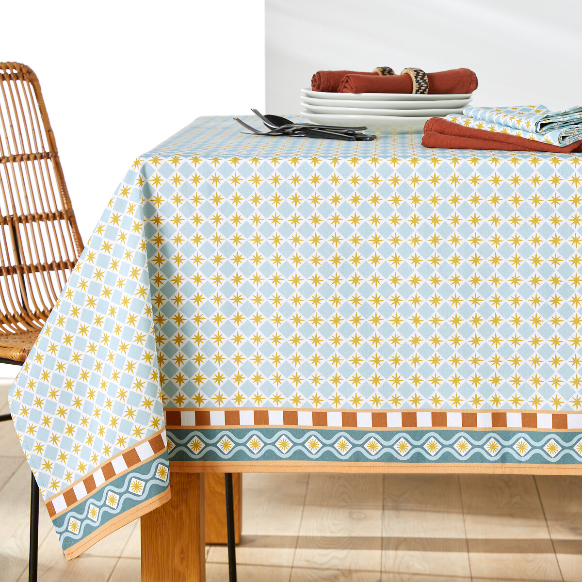 LA REDOUTE INTERIEURS<br>Toalha de mesa em polialgodão, Augusta