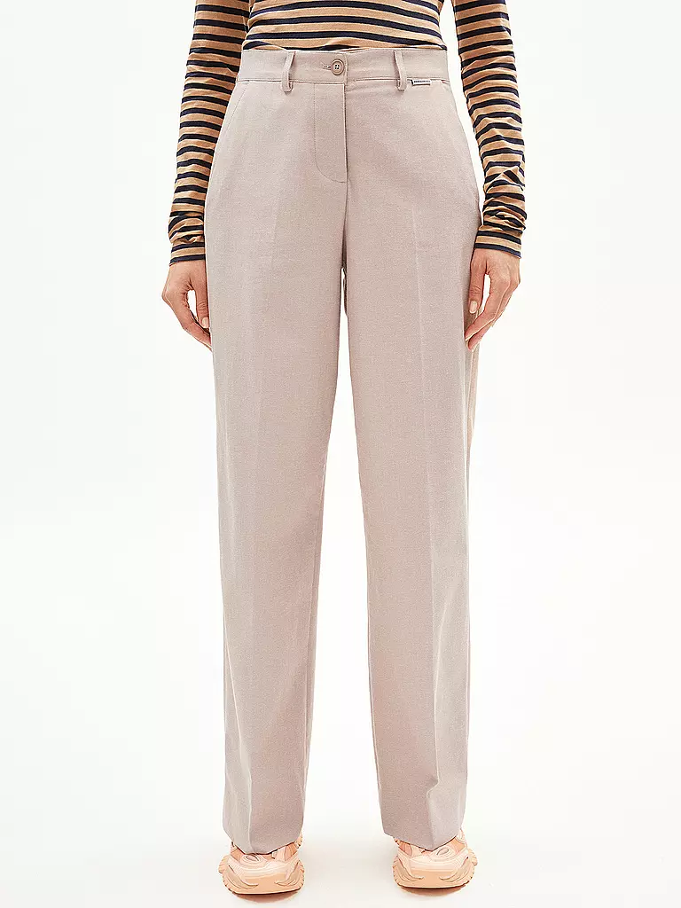 ARMEDANGELS Hose Wide Leg LEANDRAA HANDAAS camel