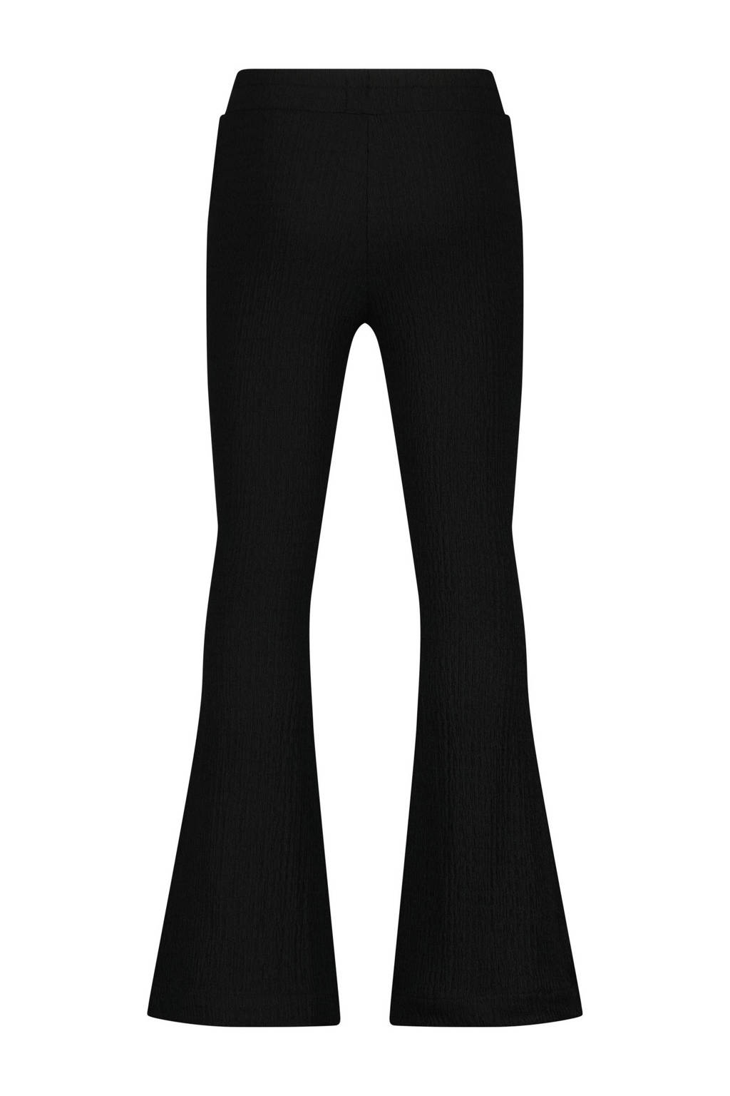 Raizzed flared broek Resie zwart