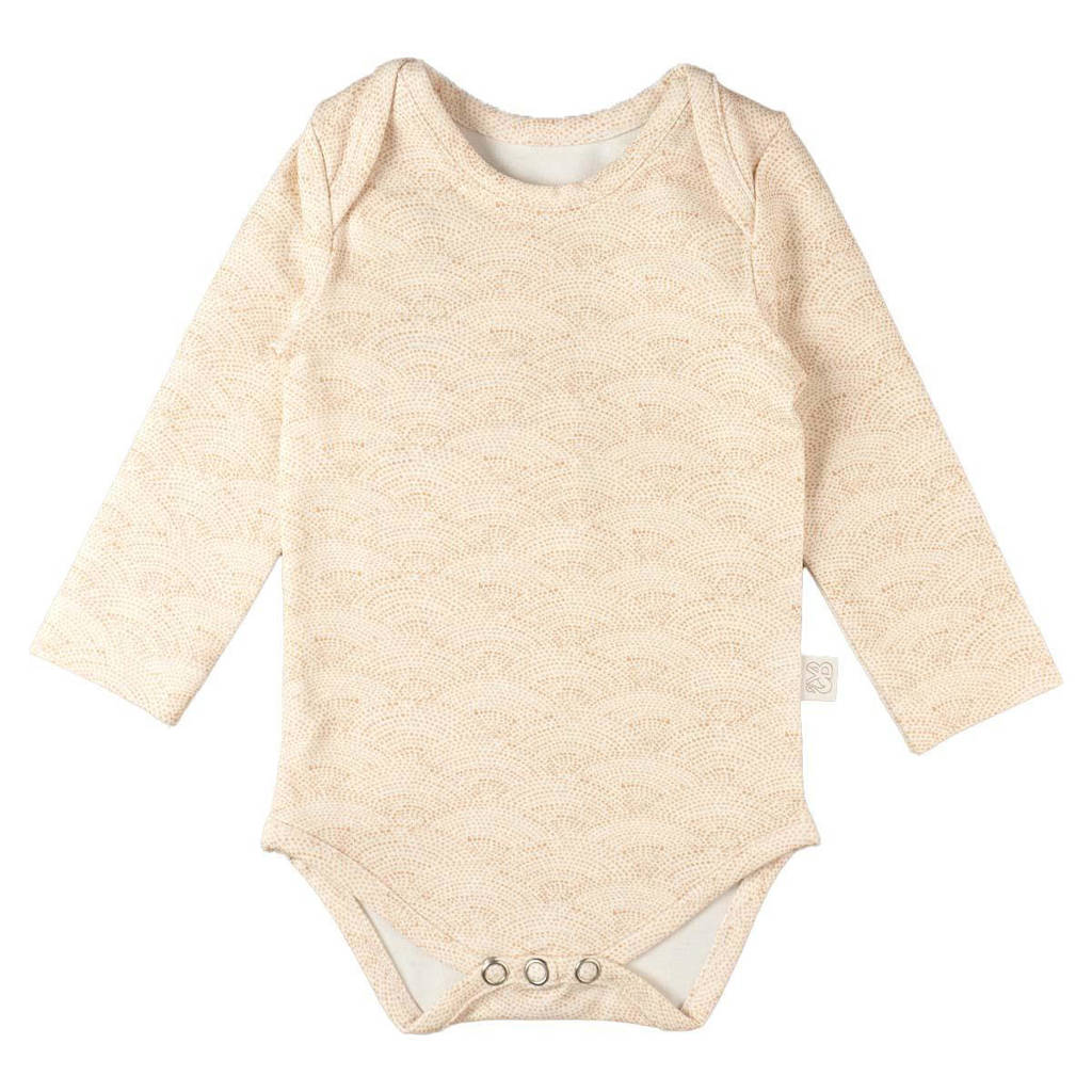Yumi Baby romper Waves Hazelnut