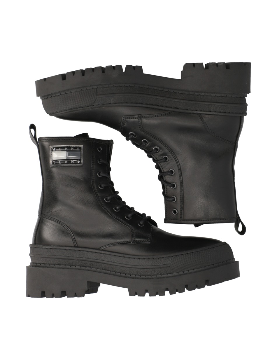 TJW FOXING LACE UP LEATHER BOOT