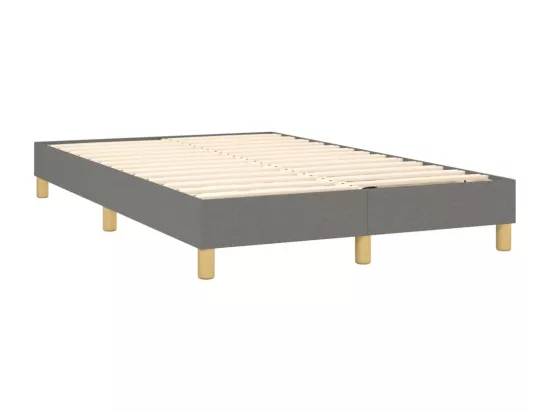 Sommier à lattes de lit Gris foncé 120x200 cm Tissu
