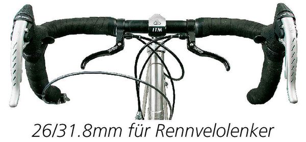 TOP RACE Rennvelo-Zusatzbremshebel  schwarz  26.0mm