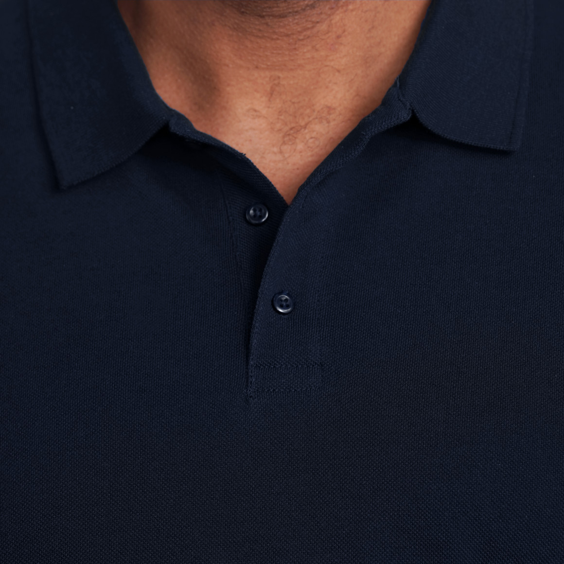 VanVaan Herren Poloshirt in Piqué-Qualität dunkelblau