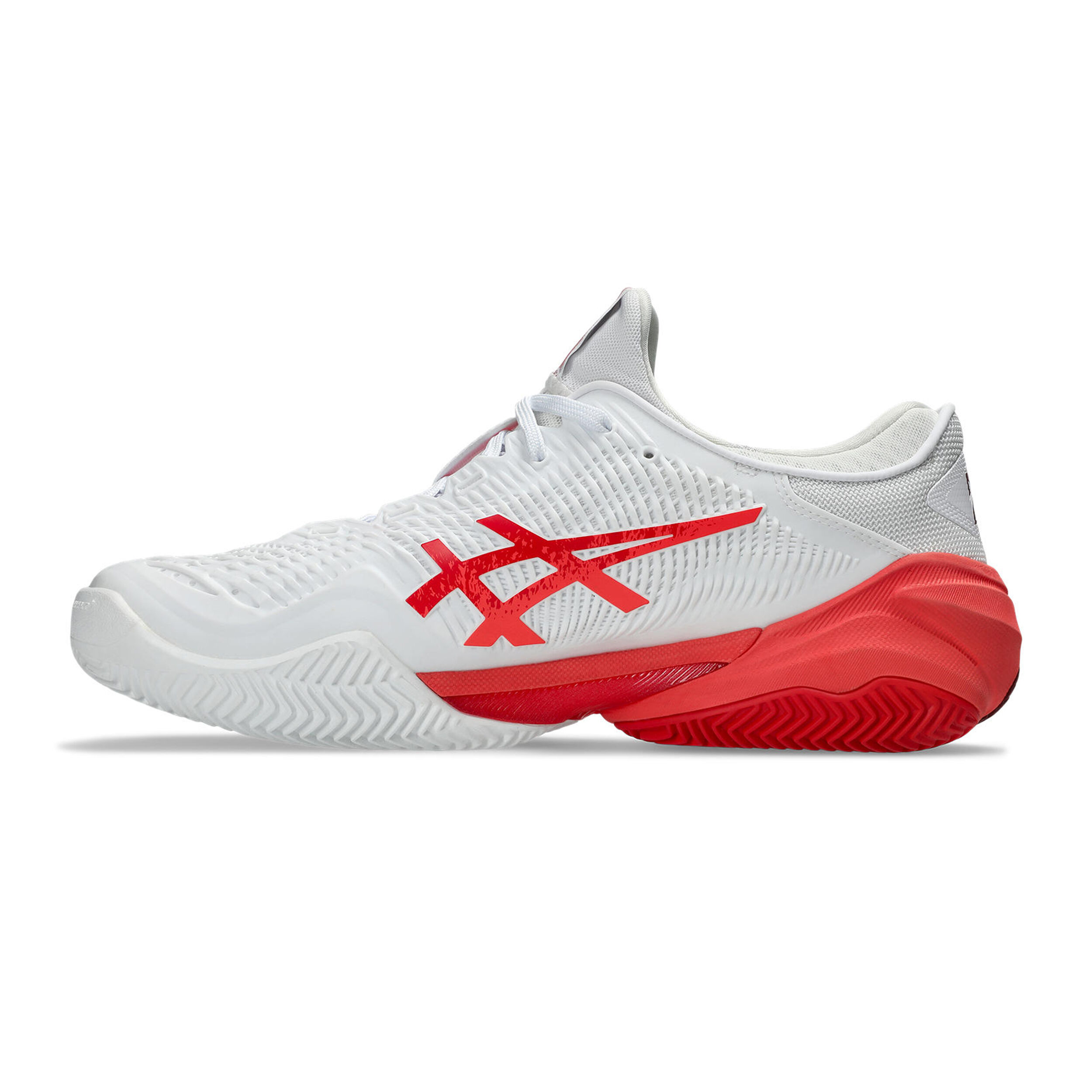 ASICS Court FF 3 Novak Chaussure Terre Battue Hommes - Blanc , Corail