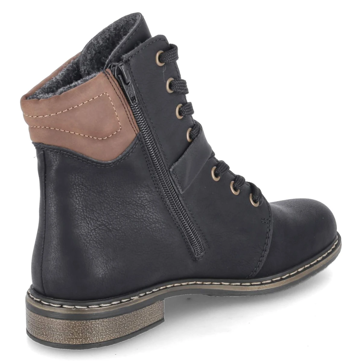 RiekerSchnürstiefeletten - schwarz