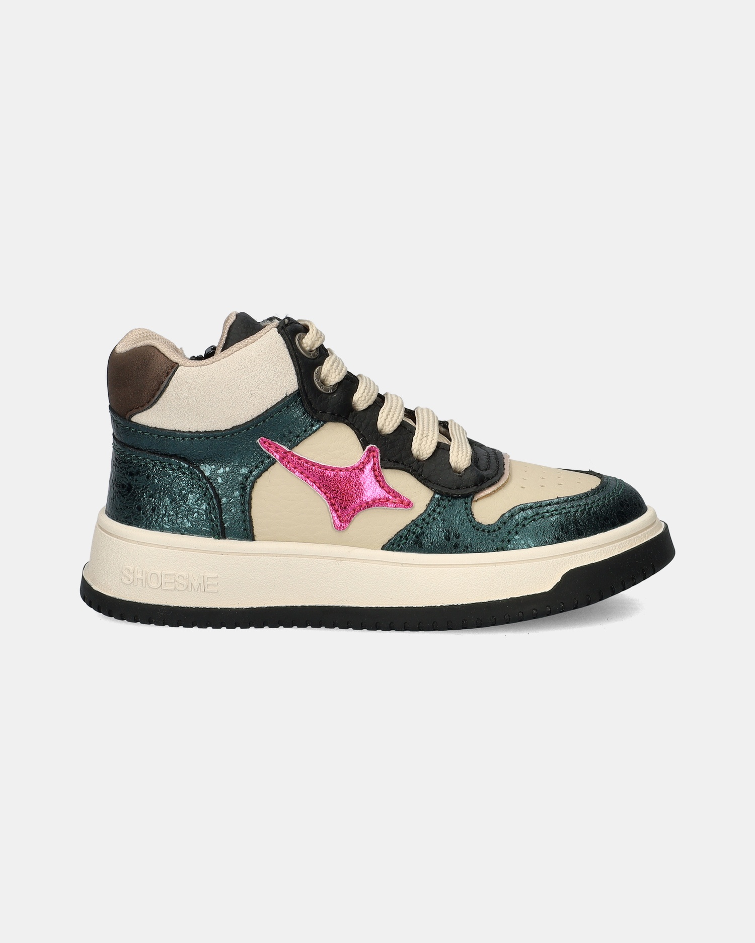 Shoesme Hoge sneakers  - groen