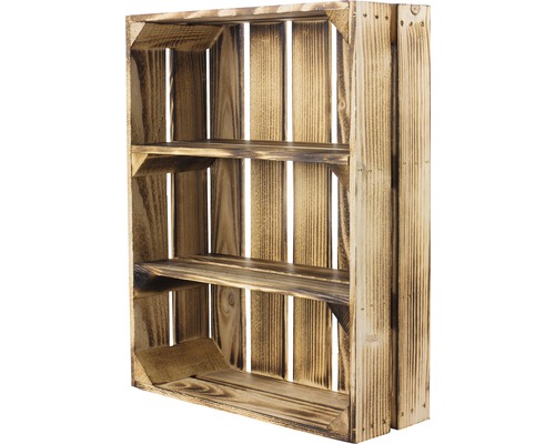 Gevlamde plankenkast 50x40x15 cm