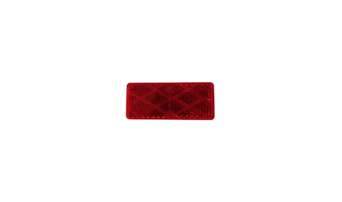 Refleks rød 70x30mm 2 stk selvklæbende