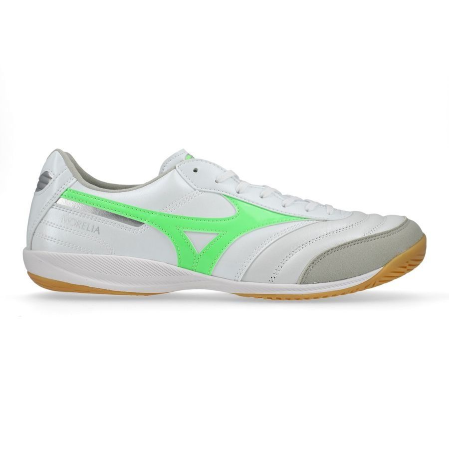 Mizuno Morelia Sala Elite IN Frontier - Blanc/Vert Néon/Argent