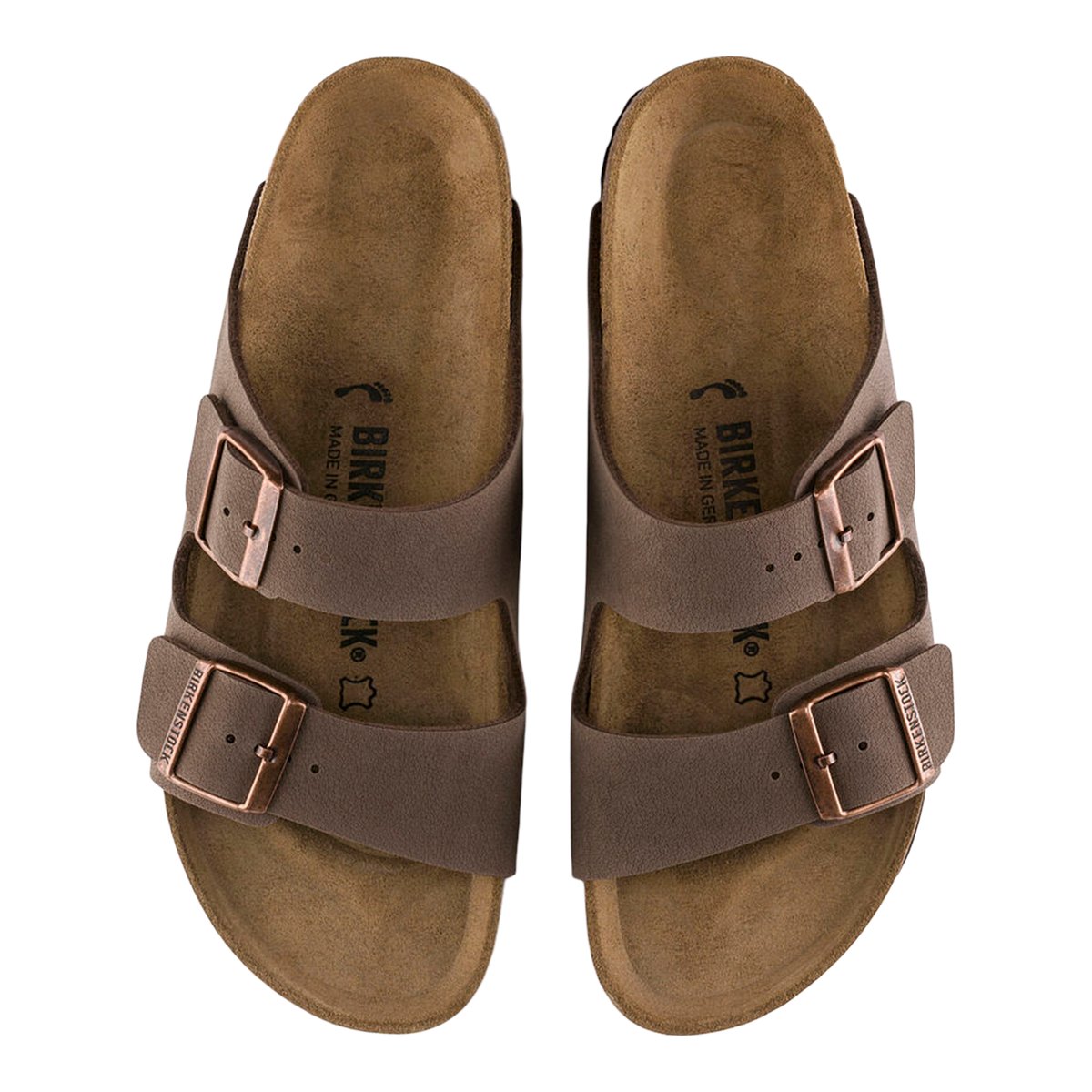 BIRKENSTOCK-Arizona-m-Sandales à glissière - Talon plat - Marron