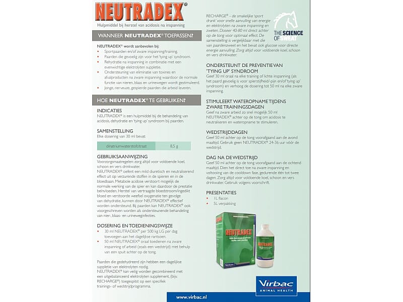 Neutradex Paard Virbac 1 liter