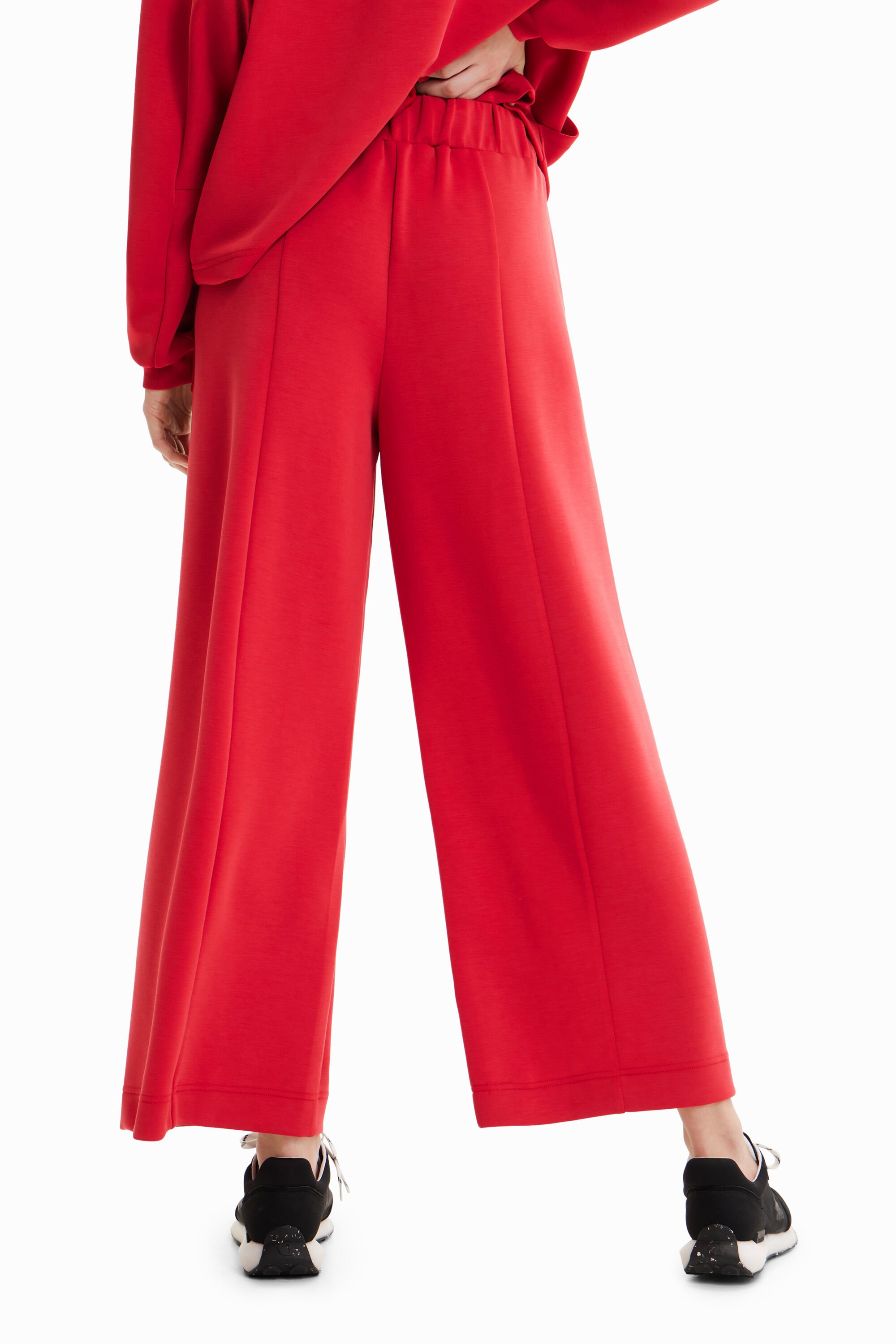 Pantalon wide leg doux