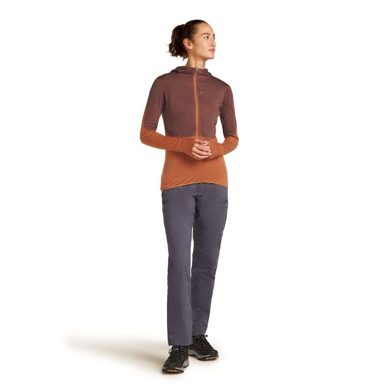 200 RealFleece Descender LS Zip Hoodie - Polaire en laine mérinos femme