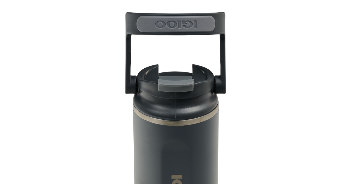IglooFlip ‘n’ Sip Tumbler 16 oz, 0,47 liter drinkfles  (Carbon)