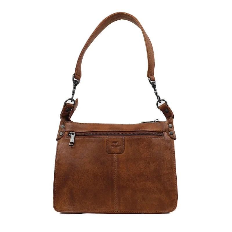 Bear Design Handtas / Schoudertas Clemens MIni Cognac