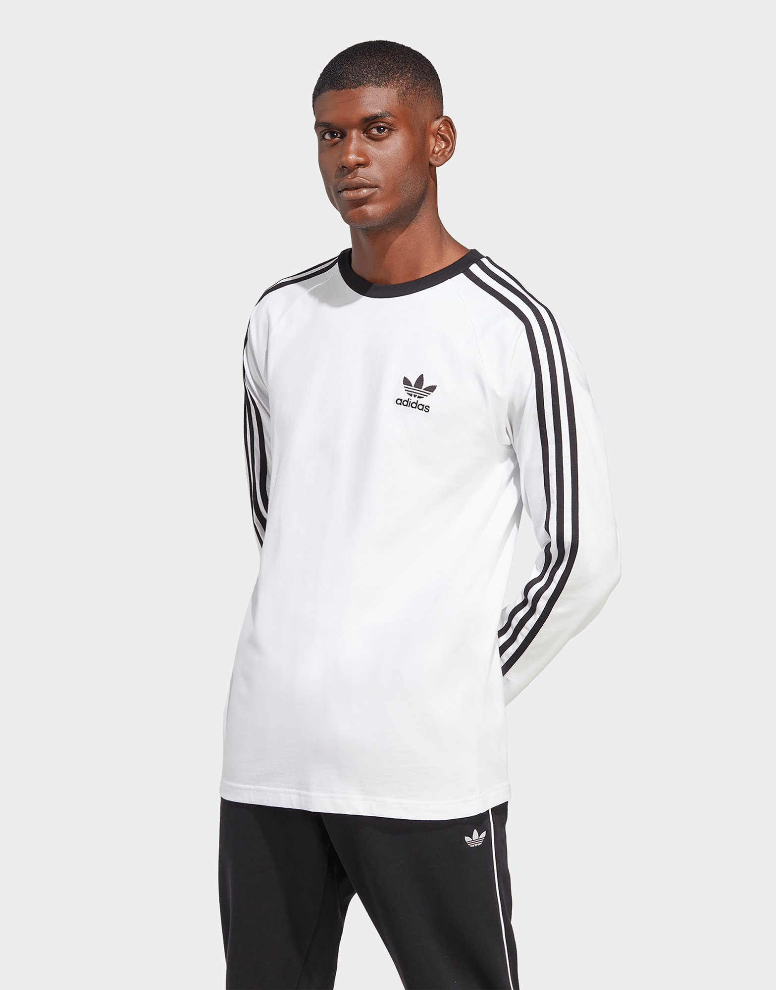adidas T-shirt manches longues 3 bandes Adicolor Classics