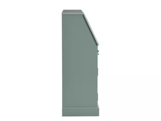 Secrétaire en pin et MDF - Coloris : Vert amande - CLEORE