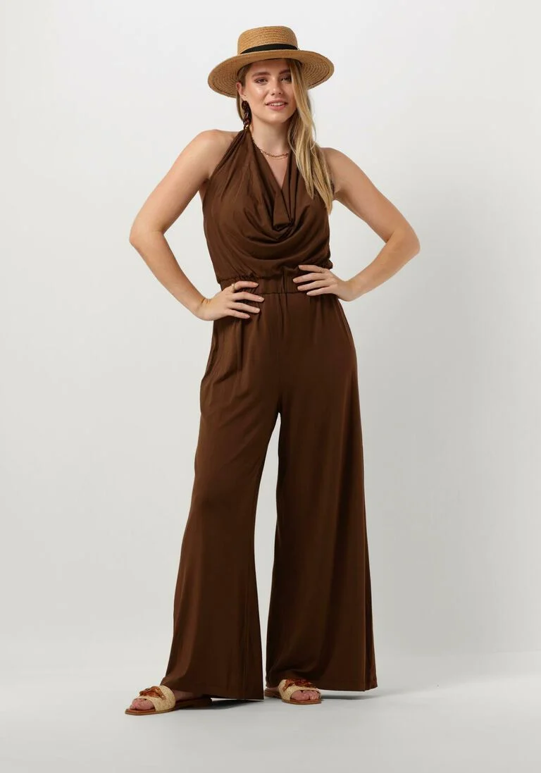 NOTRE-V bruine notre-v jumpsuit x florine - jondal suit