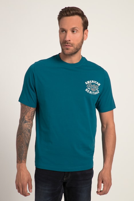 T-Shirt, Halbarm, Stickerei, Rundhals