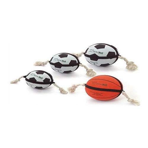 Bola de futebol Actionball com cordas para cães