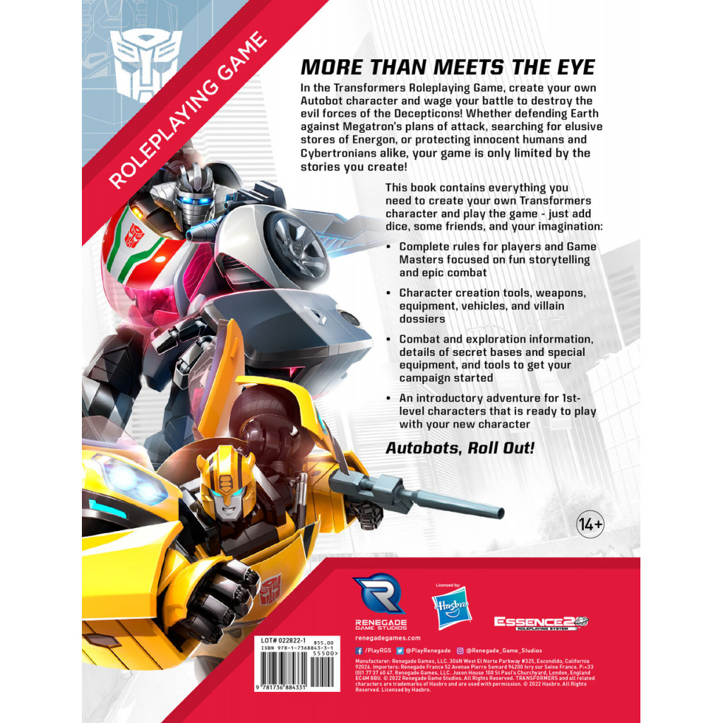 Transformers Roleplaying Game - Core Rulebook