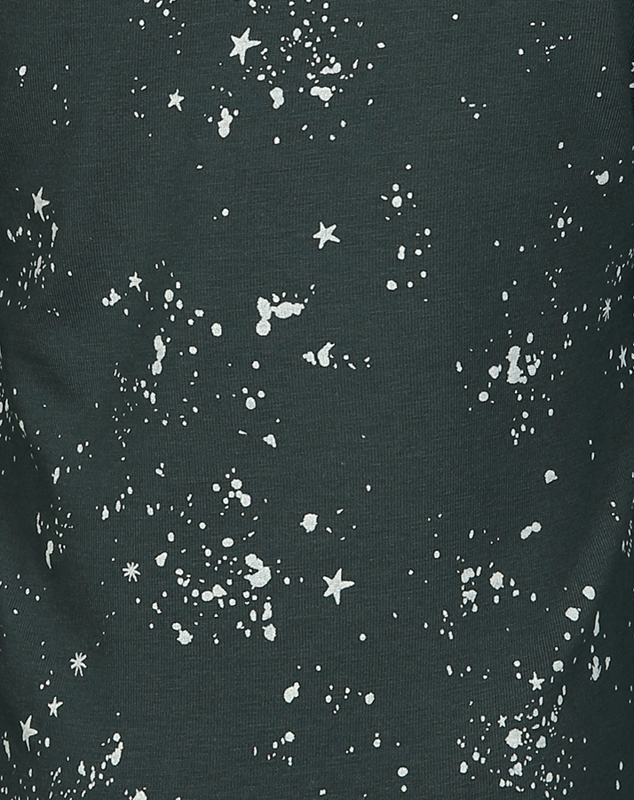 Langarmshirt GALE – AOP in dunkelgrün