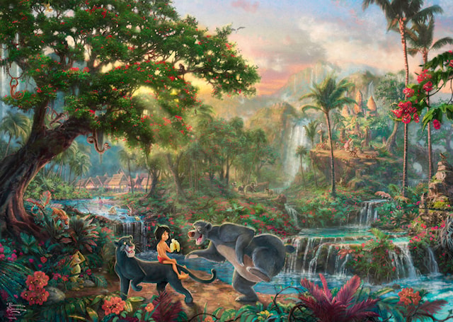 Disney The Jungle Book Thomas Kinkade Puslespill 1000 brikker Schmidt
