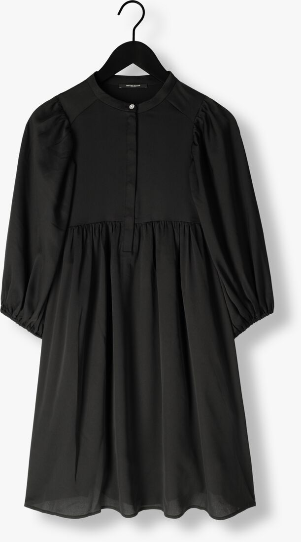 zwarte bruuns bazaar midi jurk sarina dress