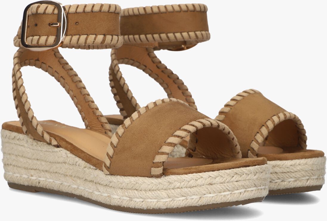 bruine ayana sandalen met hak 0047-58