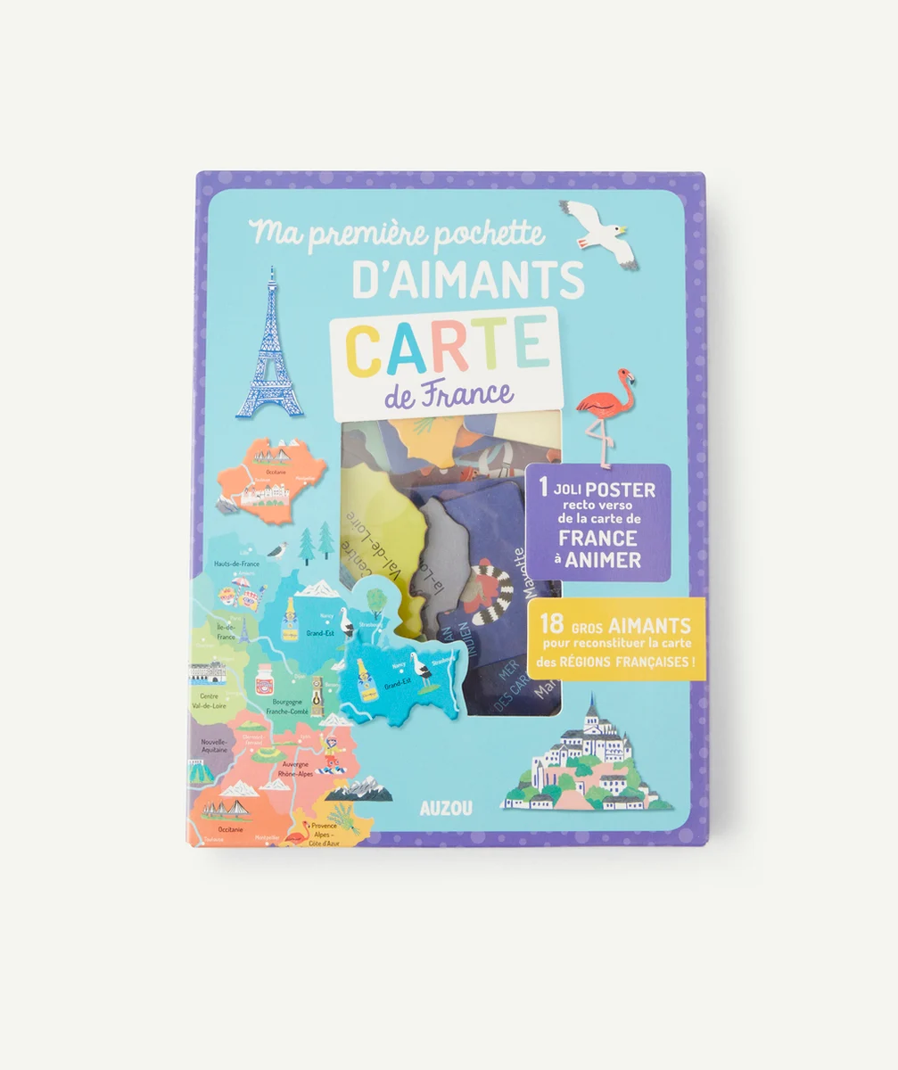 AUZOUPOCHETTE D'AIMANTS CARTE DE FRANCE