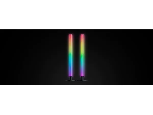 Razer Aether - Gulvstående lysbar - LED - 9 W - RGB-lys (pakke med 2)
