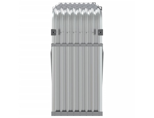 VIDAXL - Sac à outils Porte-bûches argenté 180x45x100 cm acier galvanisé