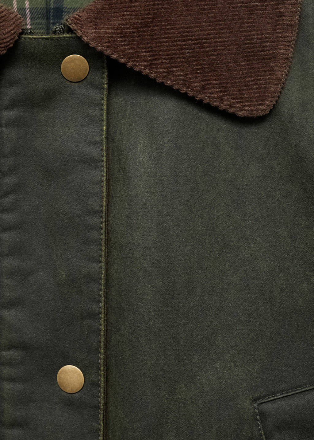 MANGO TEEN parka donkergroen