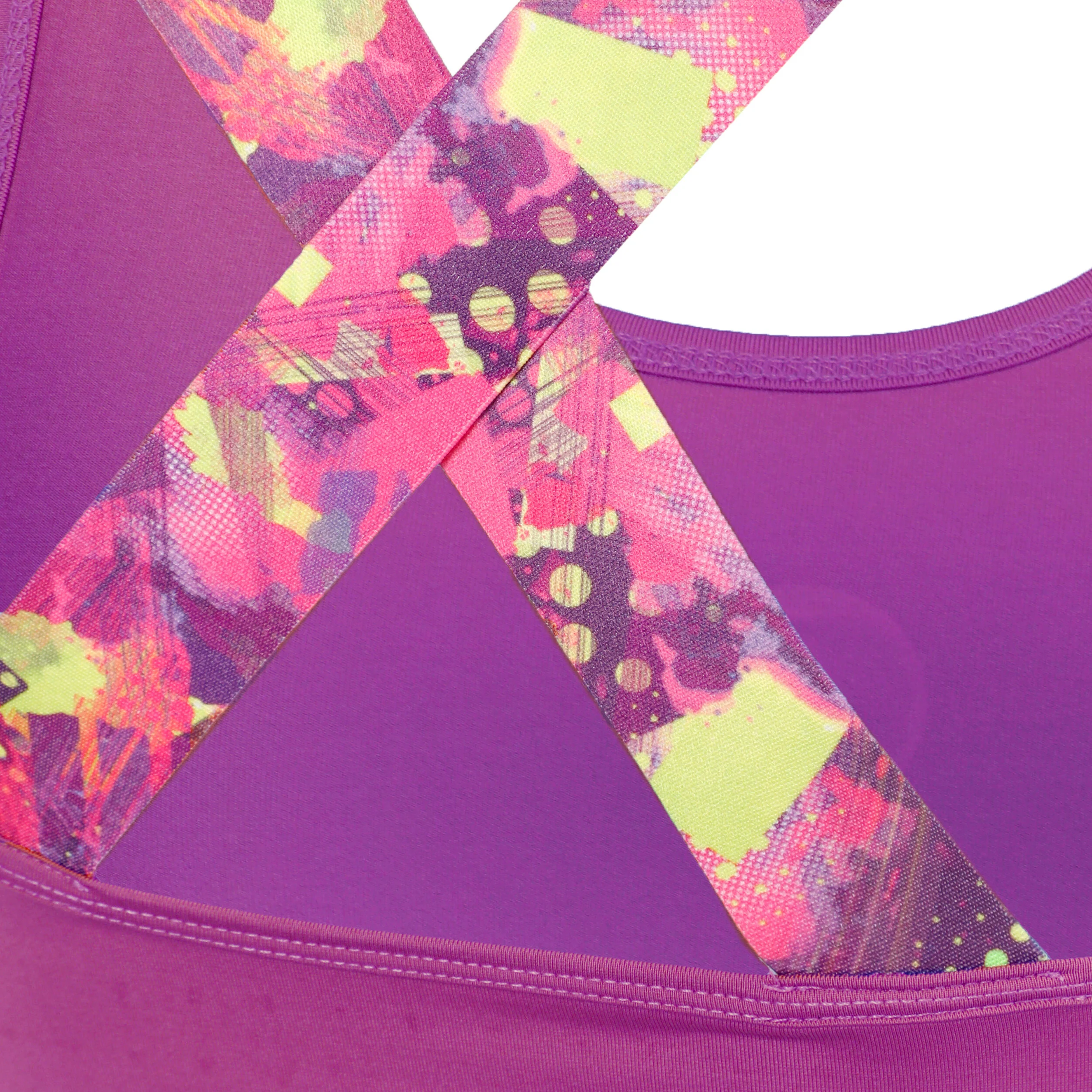 Quiet Please Crossback Débardeur Tank Top Femmes - Berry, Multicouleur