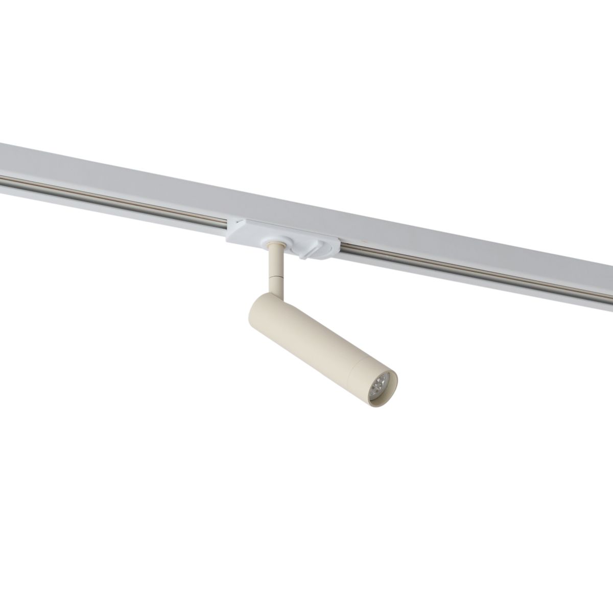 Moderne spot beige met wit voor railsysteem 1-fase - Iconic Ivy