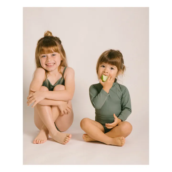 Ina Swim Combinaison Anti-UV Matière Recyclée June | Vert foncé
