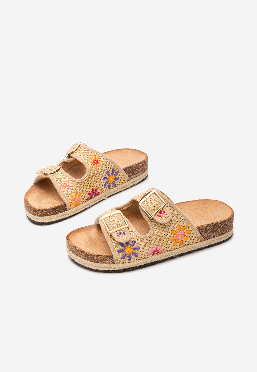 Mules à plateforme kaki JOELIA