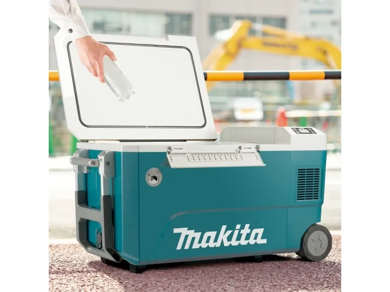 Makita CW002GZ01, Blå, Hvid, LED, 2 hjul, Sort, 50 L, -18 - 60 °C