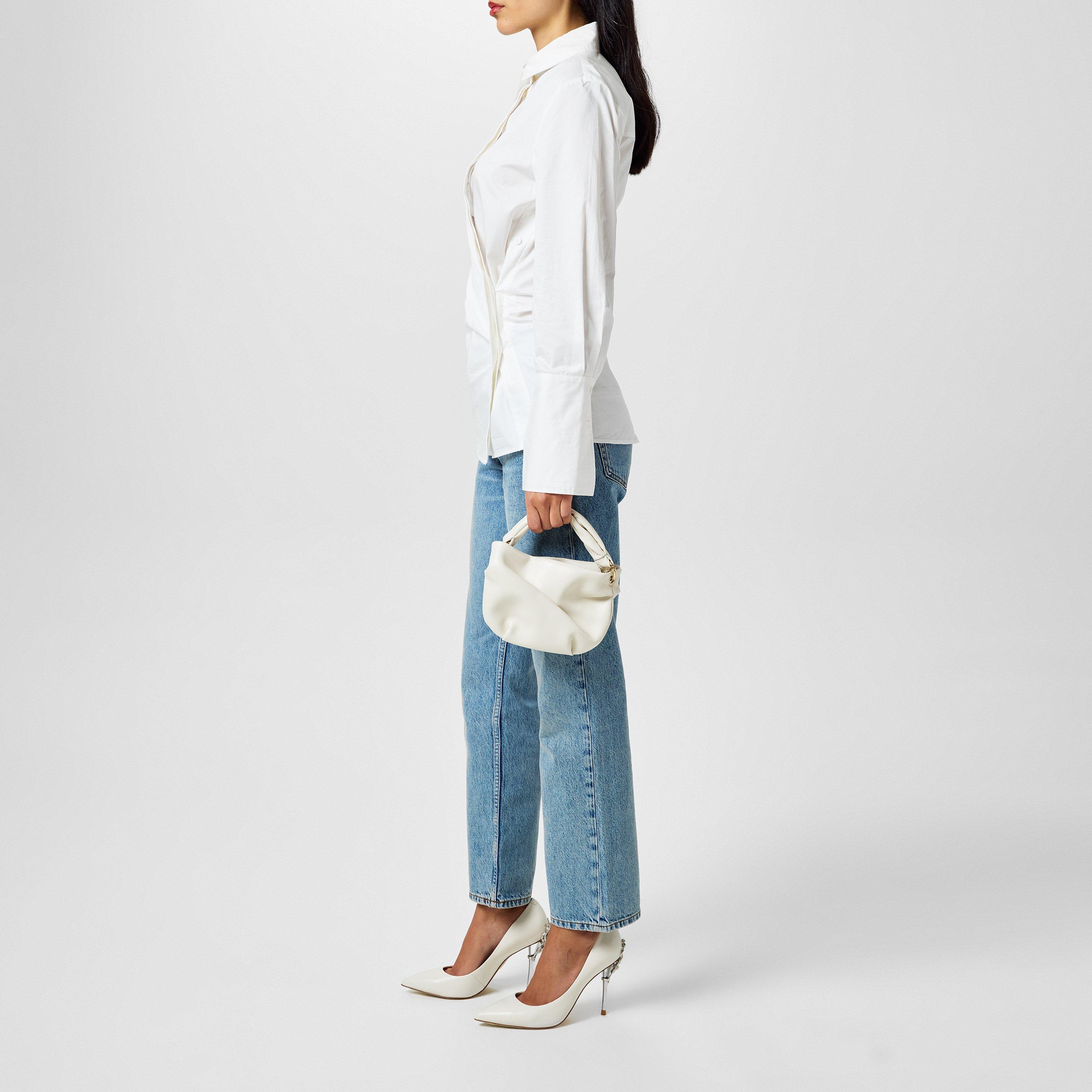 Moda in Pelle Ilari Ivory Leather Pumps