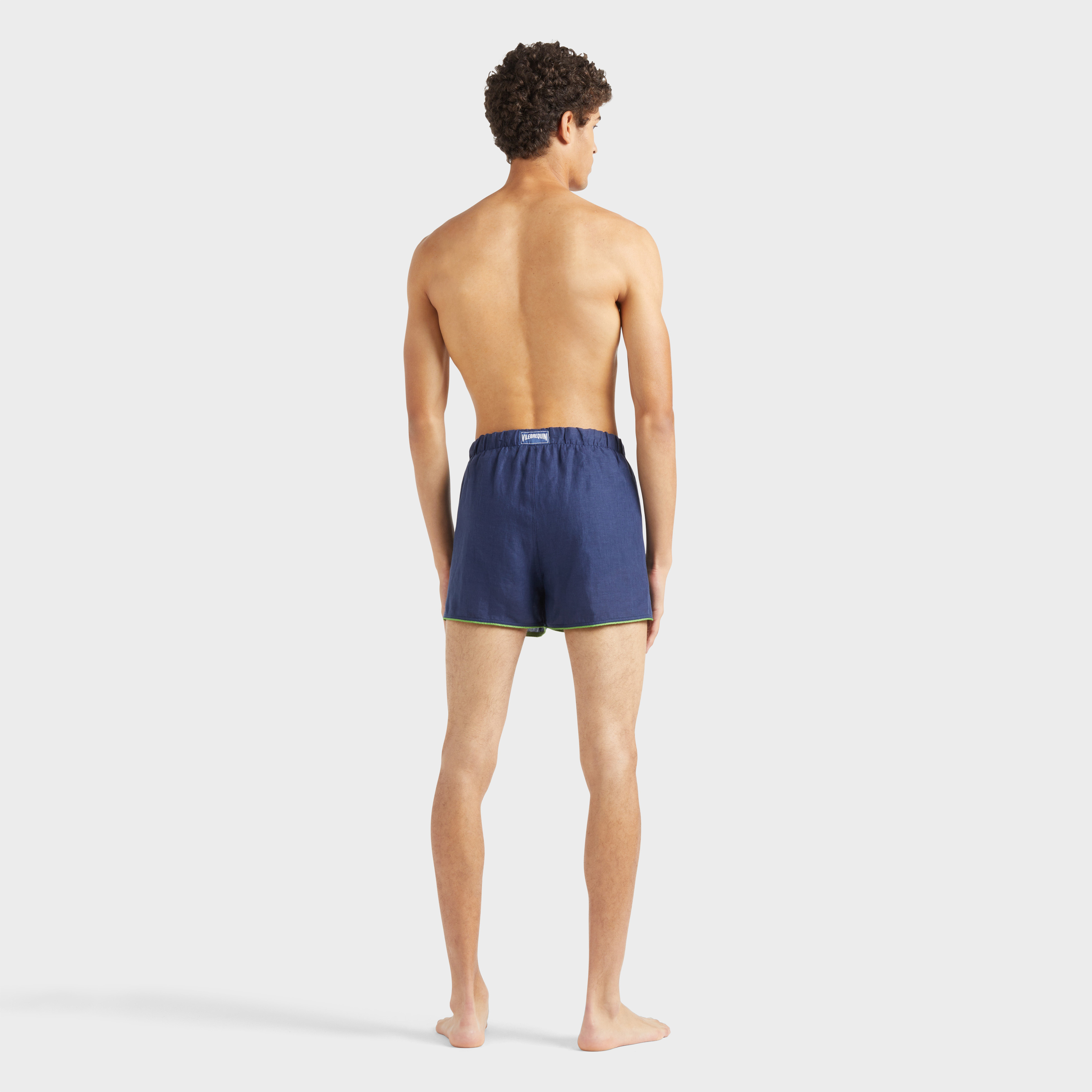 Maillot de bain en lin homme uni