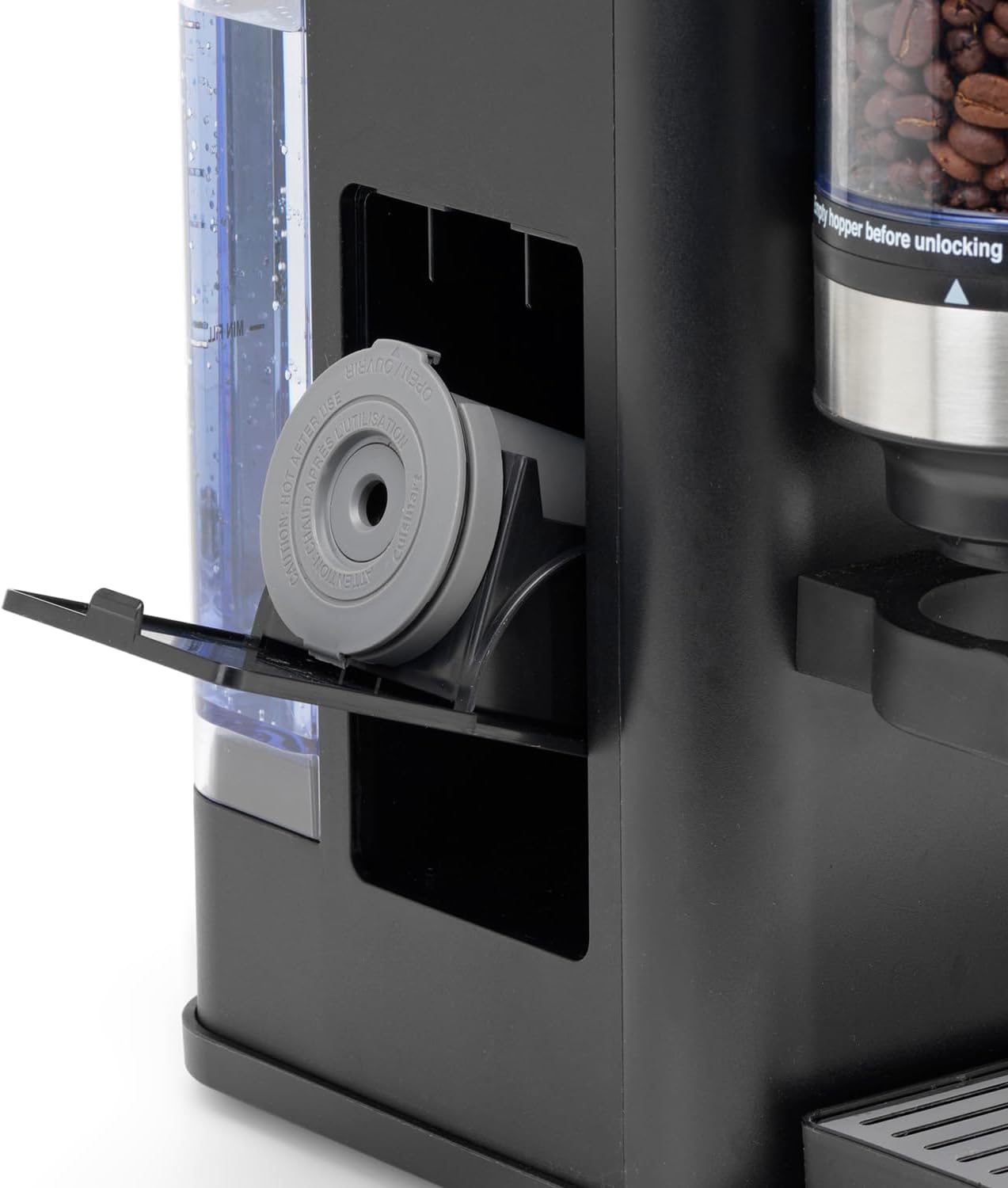 Cuisinart One Cup Grind And Brew - Machine à café avec broyeur intégré | Grain à moudre, Café filtre en portion individuelle | choisissez 3 tailles de tasse | Dosette filtrante réutilisable | Noir