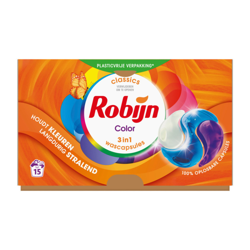 Robijn Classics Color 3-in-1 Wascapsules 15 Capsules