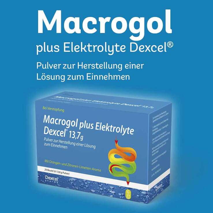 Macrogol plus Elektrolyte Dexcel 13,7 g Ple, 30 St