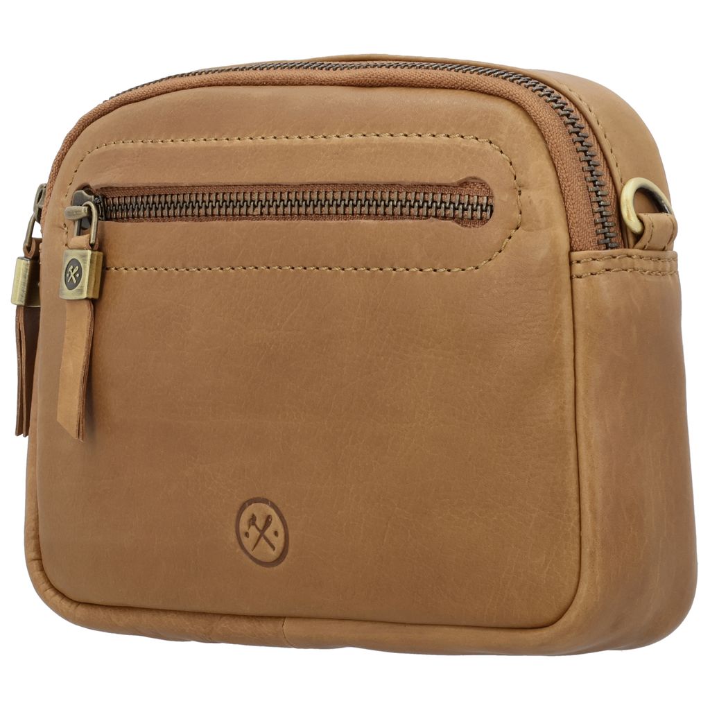 Hide & Stitches Daydreamer Schoudertas Cognac