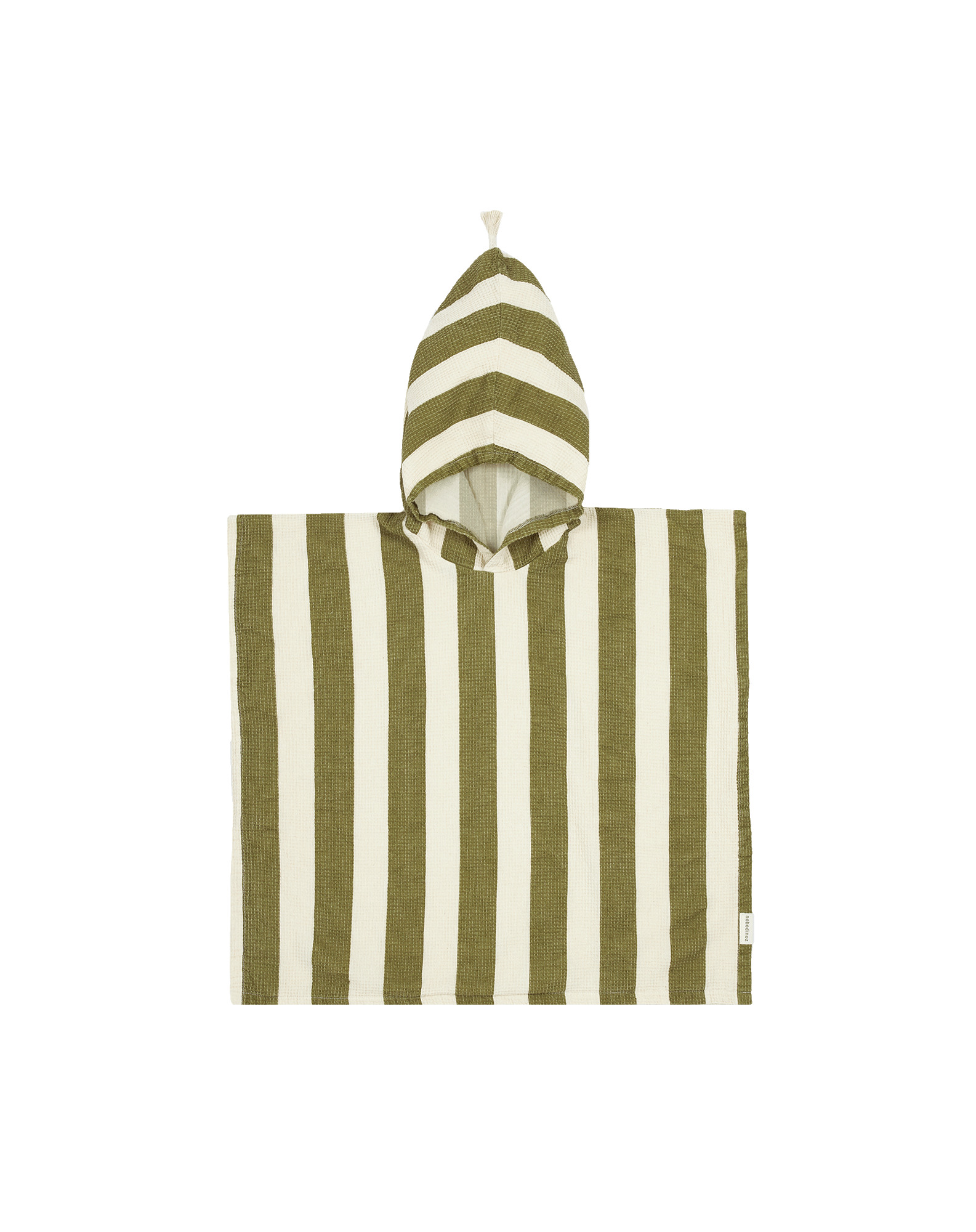 Poncho de plage 3-6y doublure en gaze de coton portofino | Vert