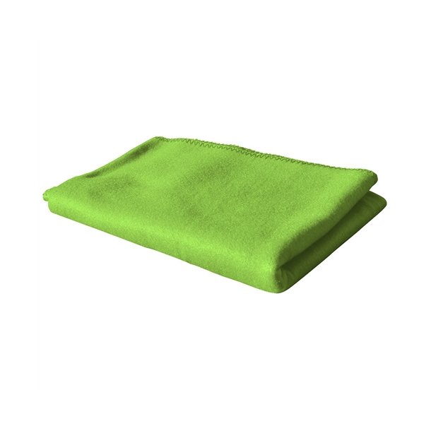 Polar fleece tæppe 130 cm x 160 cm lemongreen